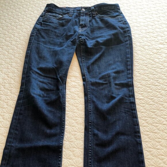 J Brand Women's Straight Leg Jeans Size 31 Slim Fit Mid Rise Classic Medium Wash - Picture 1 of 8